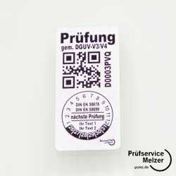 PE5025_L6 - OneDN DGUV-V3 Kombietikett für Geräte mit QR Code