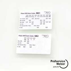 Autocode Aufkleber Fluke 6500