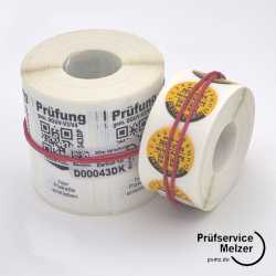 DGUV-V3 Starterset mit 500 Trägeretiketten (QR Code) und 500 Plaketten